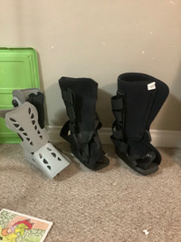 Air boots for hurt foot. 