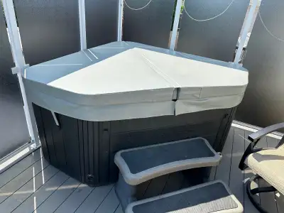 2 Adult tub Newer cover Great for limited space Paid $11000 new Can run on 120v Currently on 220V