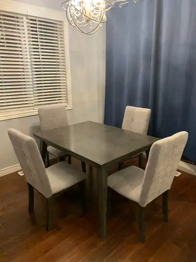 Dining Table and four chairs, View more