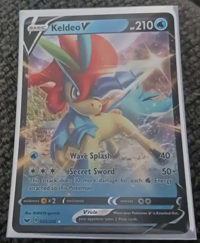 Sword & Shield Keldeo V #53/202 in Toys & Games in Cornwall - Image 2