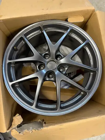 2015-2017 Subaru WRX STI BBS rim. Has very minor curn rash. 18 inch x 8.5. Bolt pattern is 5x114.3....