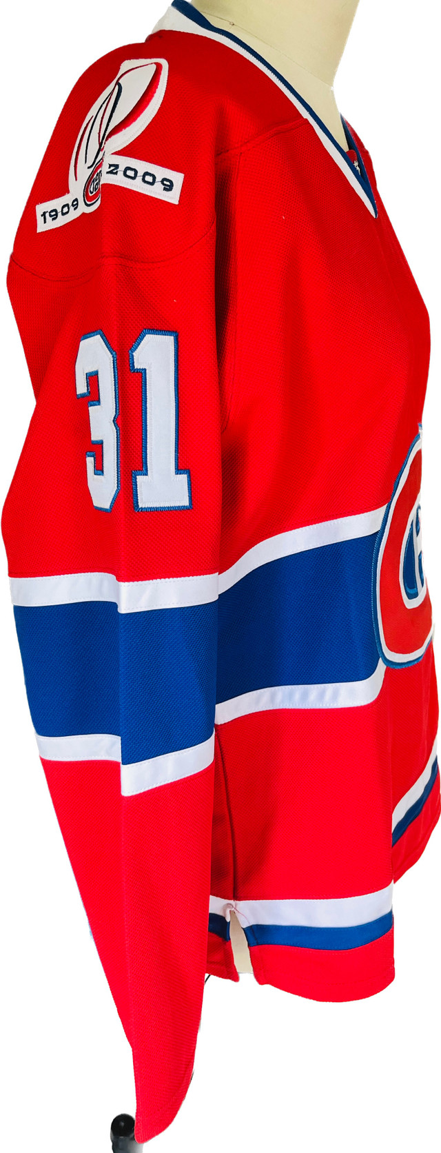 Montreal Canadiens 100th anniv. Jersey w/Fight Strap Men’s Large in Arts & Collectibles in Markham / York Region - Image 4