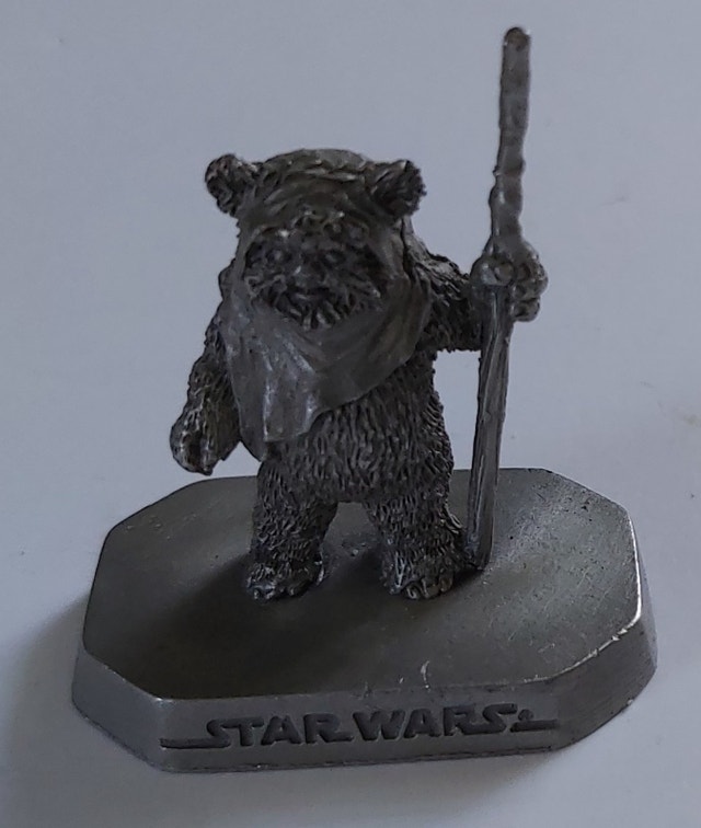 STAR WARS PEWTER FIGURINES EWOK ANAKIN SKYWALKER Arts & Collectibles