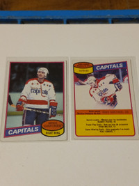 Vintage Hockey Cards ToppsOPC 1980 Mike Gartner RC Plus Lot of 2