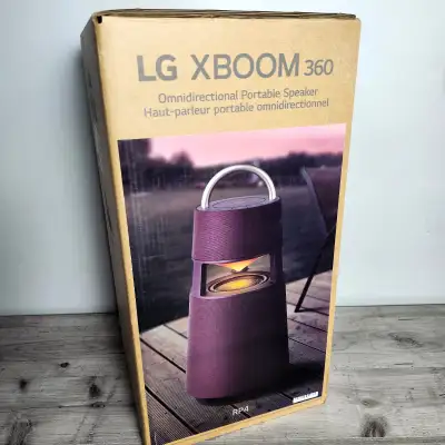 LG XBOOM 360 RP4 Bluetooth Speaker – 360° Sound, 120W, LED Mood, View more