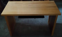 Durable Solid Genuine Wood Desk Table - LIKE NEW!