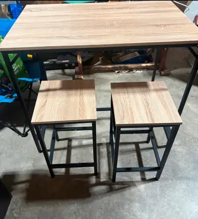 Dining Table with bar stools, View more