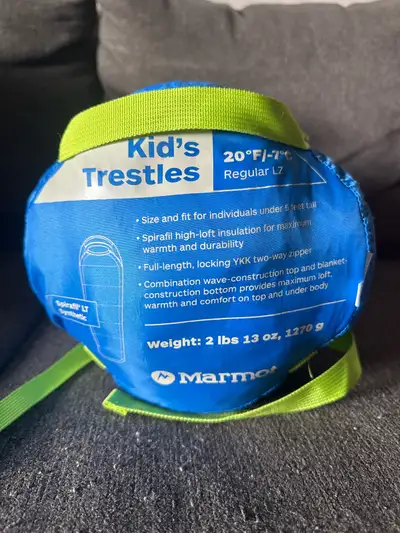 Marmot children’s Trestles 20 sleeping bag, View more