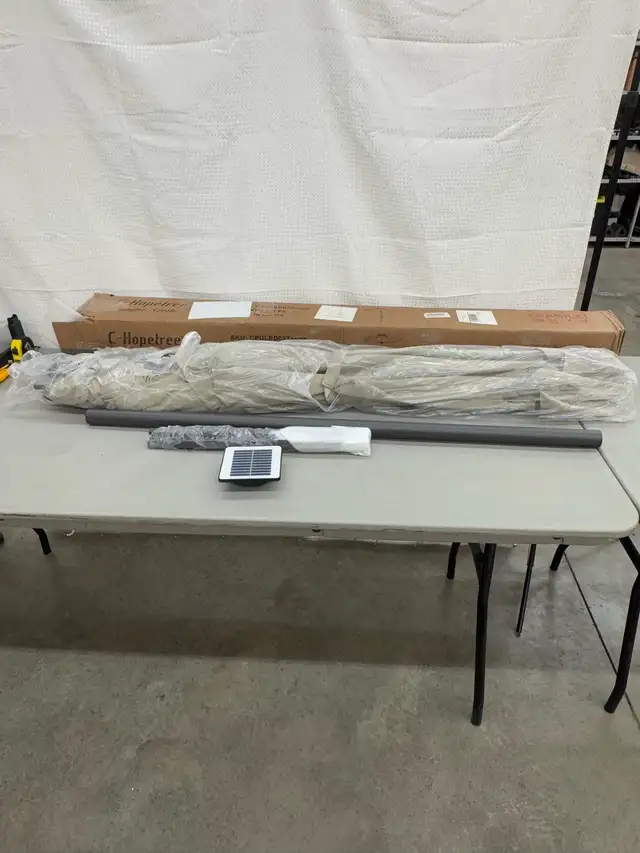 6.5 x 10 ft Patio Umbrella With LEDs  in Patio & Garden Furniture in Hamilton - Image 7