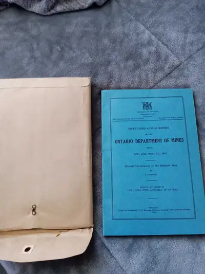 Ontario Department of Mines Report, View more