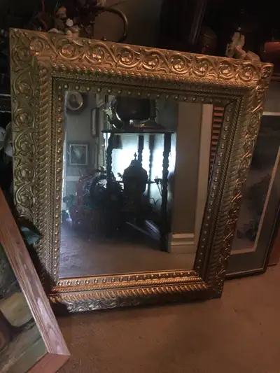 Early antique carved mirror(Sold), View more