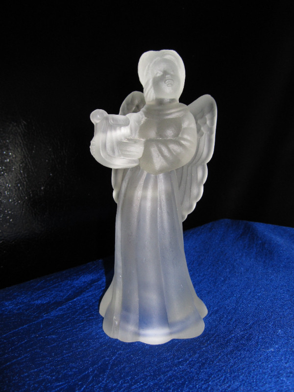 Frosted Glass Angel Ornament in Arts & Collectibles in Nelson