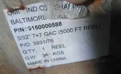 I'm offering two reels of 3/32" 7x7 Galvanized Aircraft Cable (5000 ft) cable, perfect for various a...