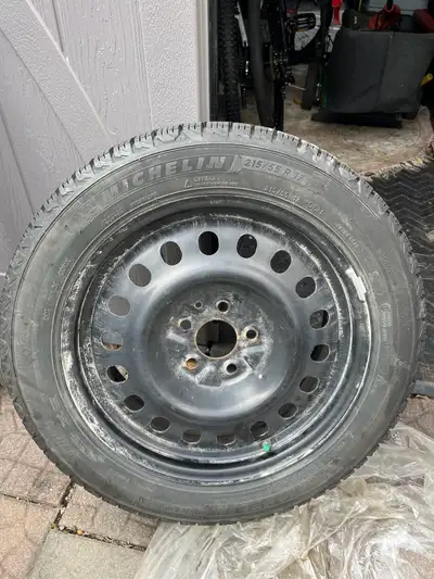 Set of 4 Michelin Winter Tires Size - 215/55 R17