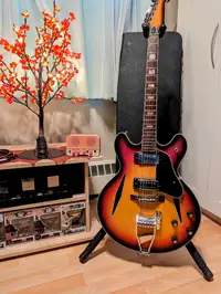 Vintage Japan Granada Semi Hollow Electric Guitar