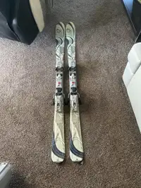 K2 skis, bindings and poles 
