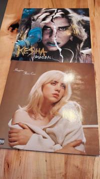 Vinyls  Billie Eilish and Kesha 