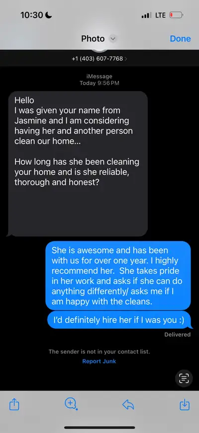 Cleaner -  403-829-8478, View more