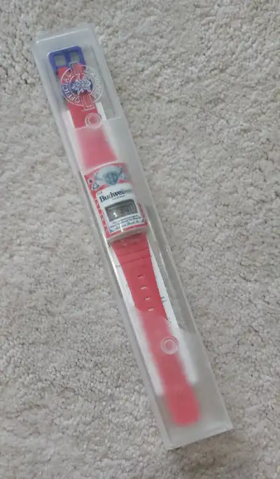 Vintage Budweiser Water Powered Digital Wrist Watch, View more