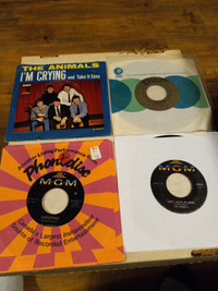 Vinyl Records 45 RPM The Animals Various Lot of 4 Original EX/NM