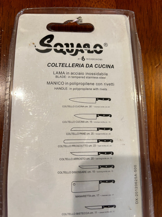 Squalo Stainless Steel 6 piece cutlery- Made in Italy - New dans Vaisselle et articles de cuisine  à Ville de Montréal - Image 2