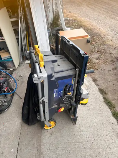 mastercraft standing worksite table saw, View more