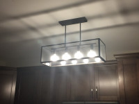 4-light linear kitchen chandelier