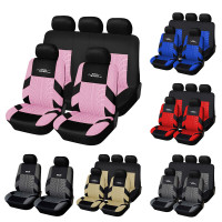 AUTOYOUTH Full Car Seat Covers Set Universal Polyester Fabric Au