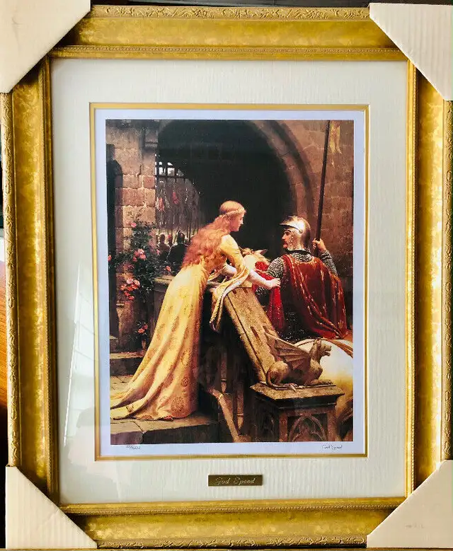 God Speed by Edmund Blair Leighton: ORIGINAL NUMBERED LITHOGRAPH in Arts & Collectibles in Mississauga / Peel Region - Image 2