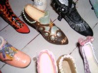For sale miniature porcelain shoes  40 in the collection  $1.50