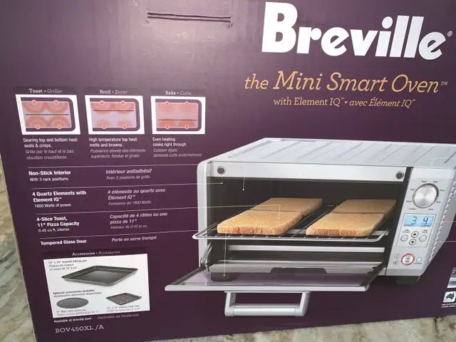 BREVILLE Mini Smart toaster oven in Toasters & Toaster Ovens in Markham / York Region - Image 10