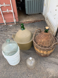 Demijohns  bottles for wine