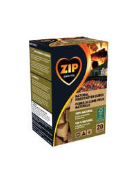 *Brand New*ZIP Fast and Clean Natural Firestarter 20 Cubes 
