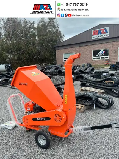 15 HP MAZI Wood chipper $2099 15 years in business 647 \\ 787 \\ 5249 365 \\ 688 \\ 3166 Visit Us at...