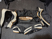 Sherwood Hockey Bag, Accushot Goalie, team waterbottles & holder