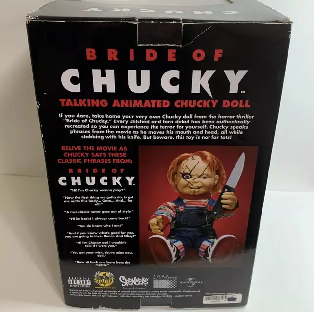 Bride of Chucky 24" Animated Talking Chucky Doll in Toys & Games in Kitchener / Waterloo - Image 5