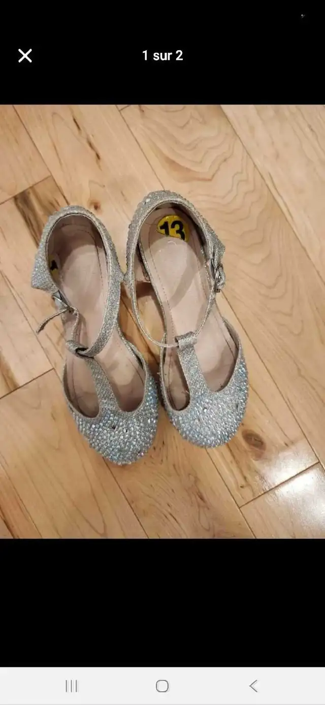 Soulier à talon haut pour fille, grandeur 13 in Kids & Youth in City of Montréal - Image 2