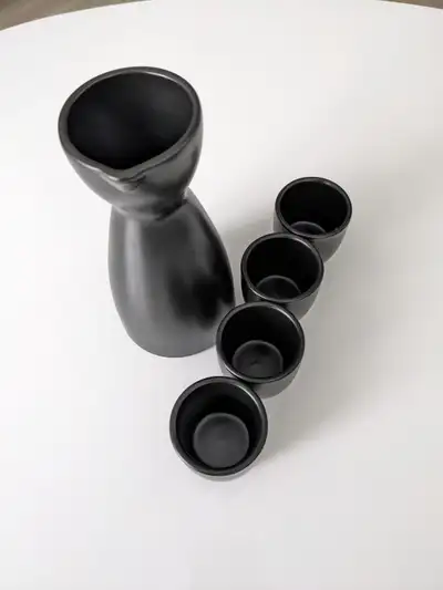 Matsuri Sake set (ceramic) -  1 Sake Dispenser + 4 Sake Cups, View more