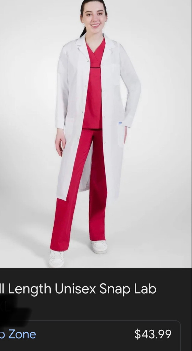  Scrubs lab technicians coat, Dr. Dentist Physio, new in Health & Special Needs in La Ronge - Image 2
