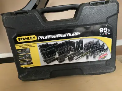 Brand new SRANLEY Black Chrome Socket Set, 99 pcs, View more