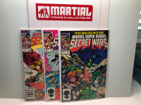 Marvel Super Heroes Secret Wars lot of 3 comics $30 OBO