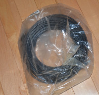 CAT 5E PATCH CABLE 75' with MESSENGER WIRE