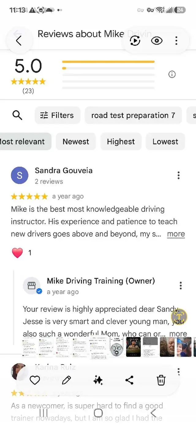 MIKE DRIVING TRAINING529839823342151681