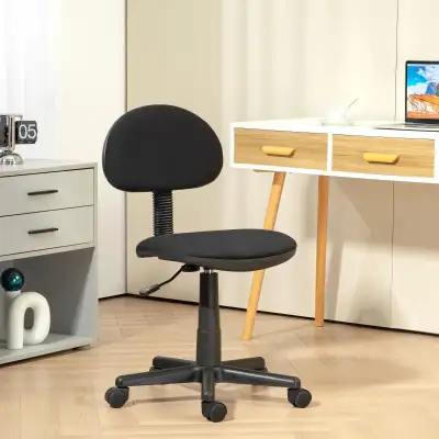 Homcom Chair, Armless Office Chair with Adjustable Height, 360° , View more
