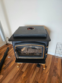 Regency Gas fired vented room heater fireplace. C33