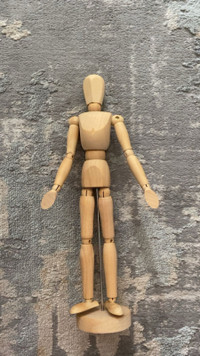 Wooden Mannequin with Base and Flexible Body