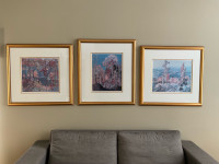 Canadian Group of Seven Artists Framed Prints (3)