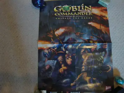 Goblin Commander Poster measures 15 inches X 21 inches. Vintage back to playstation 2 era