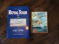 Set of Royal Tour H.M.S. Ophir 1901 Book & Cadbury's Plaque