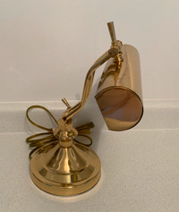 VINTAGE BRASS PIANO LAMP or DESK LAMP.